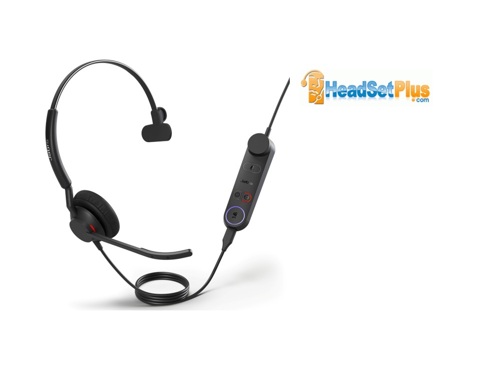 jabra engage 50 ii mono pc usb-c/a corded headset ms w/controls view